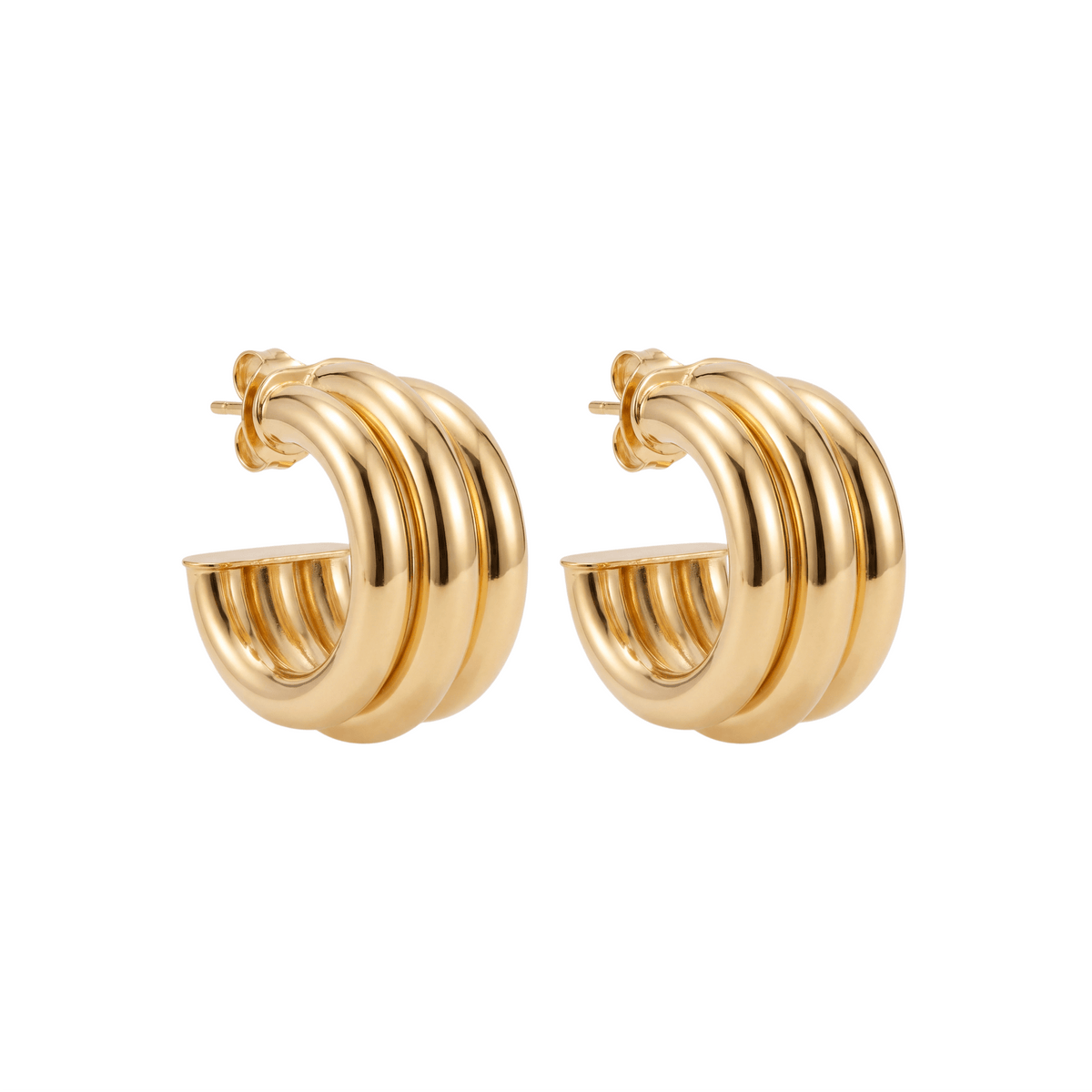 Nina Triple Hoop Earrings - Bara Boheme