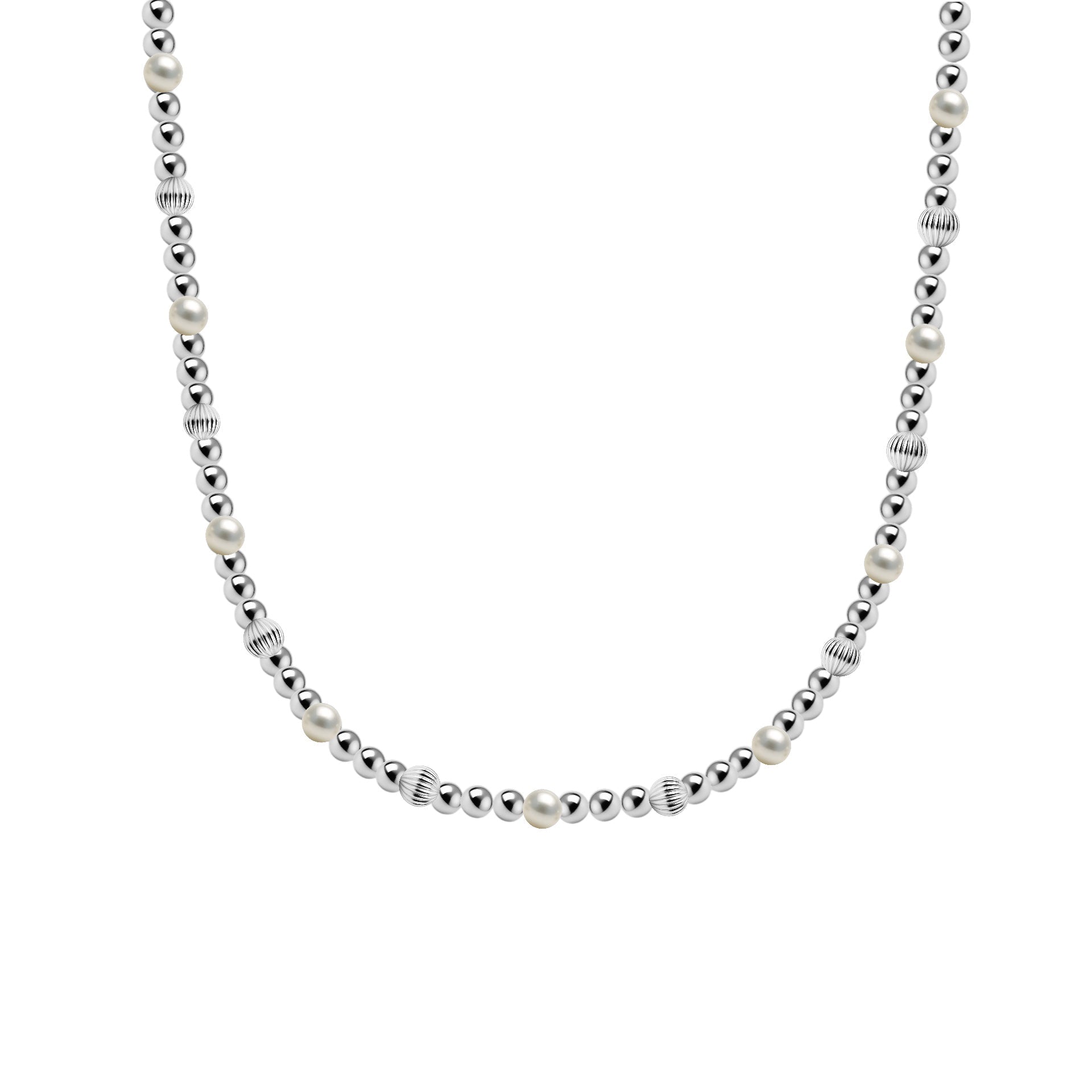 Noa | Gold Filled Beaded Necklace with Pearls - Bara Boheme