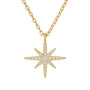Northern Star | Gold Plated Pave Necklace - Bara Boheme