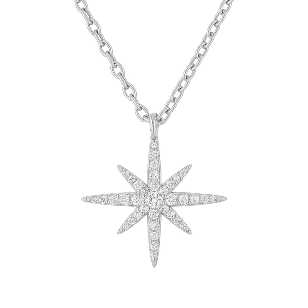 Northern Star | Gold Plated Pave Necklace
