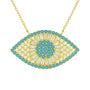 Nyx | Gold Plated Evil Eye Necklace - Bara Boheme