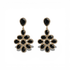 Odette | White Topaz Earrings with Black Onyx - Bara Boheme