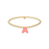 Opal Initials A - M | Gold Filled Beaded Bracelet - Bara Boheme