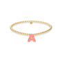 Opal Initials A - M | Gold Filled Beaded Bracelet - Bara Boheme