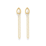 Opal Teardrop | Chain Earrings - Bara Boheme