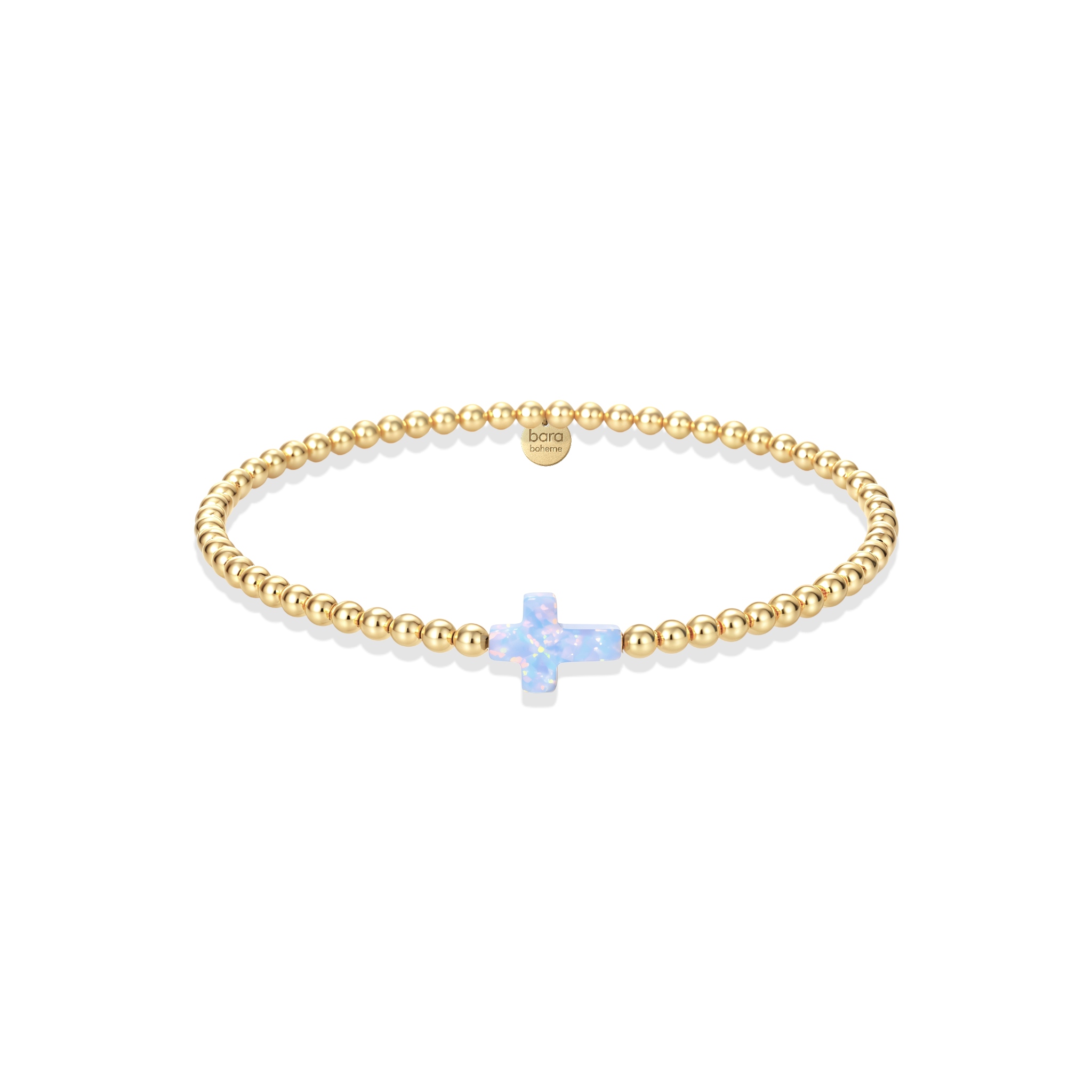 Cross | Beaded Opal Bracelet
