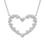 Open Heart Large | Pave Necklace - Bara Boheme