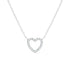 Open Heart Small | Pave Necklace - Bara Boheme