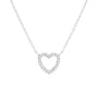 Open Heart Small | Pave Necklace - Bara Boheme