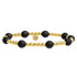 Orchid Black Onyx | Gold Filled Beaded Bracelet - Bara Boheme