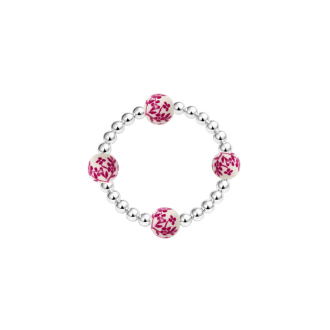 Orchid | Beaded Stretchy Ring