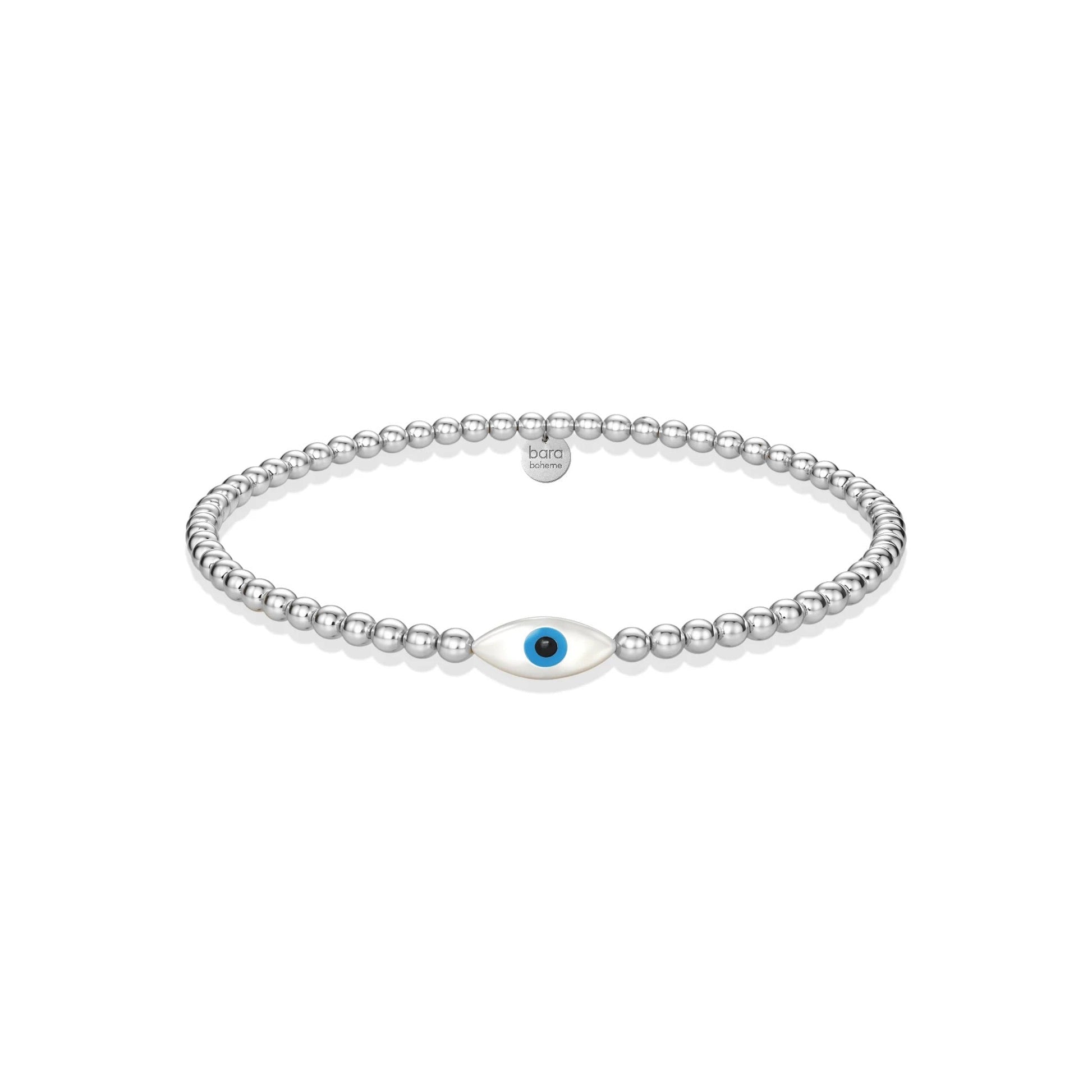 Oval Evil Eye | Gold Filled Beaded Bracelet - Bara Boheme