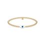 Oval Evil Eye | Gold Filled Beaded Bracelet - Bara Boheme