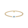 Oval Evil Eye | Gold Filled Beaded Bracelet