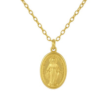 VIRGIN MARY Oval Necklace
