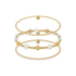 Palm Beach Beaded Bracelet Trio Stack - Bara Boheme