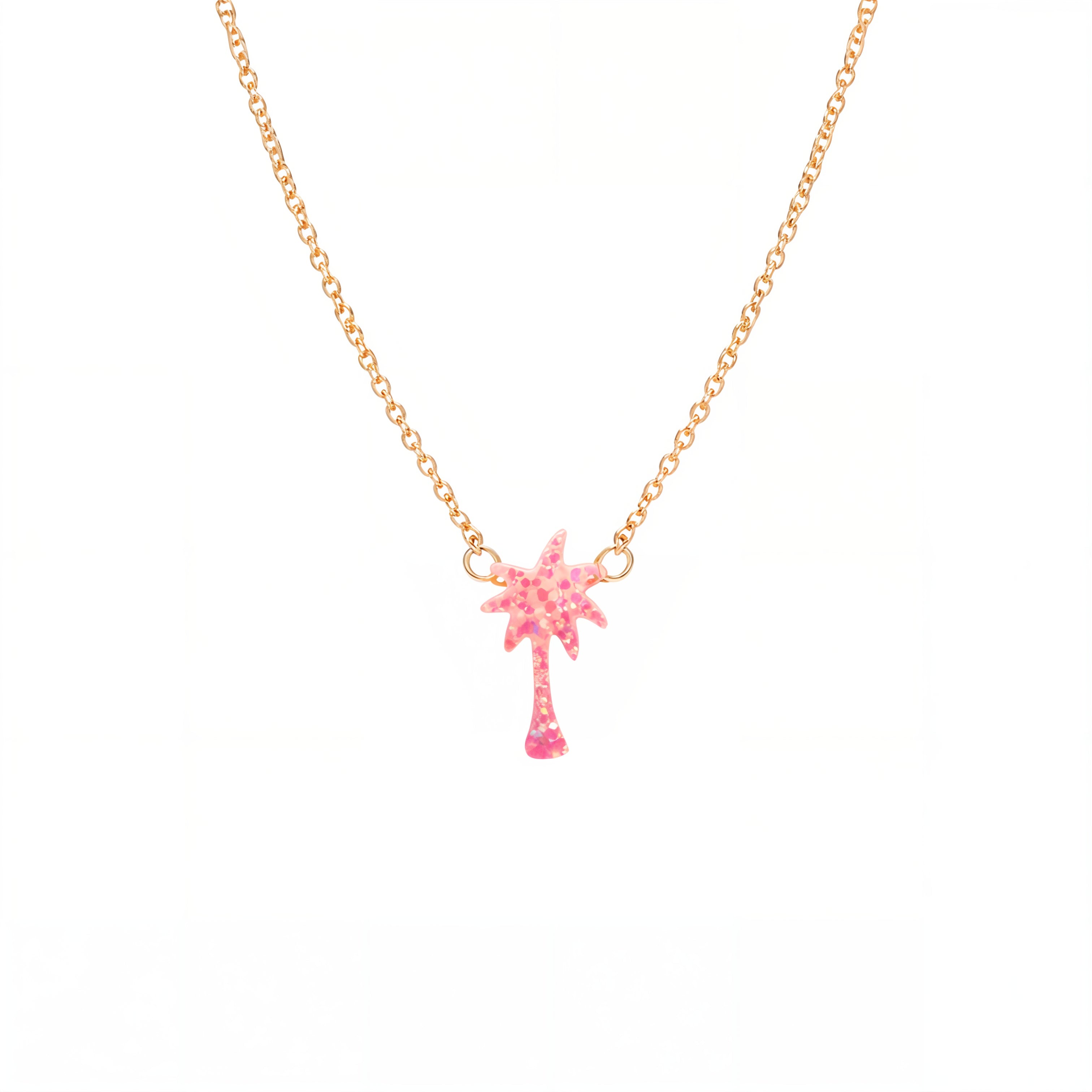 Palm Tree | Opal Elite Chain Necklace