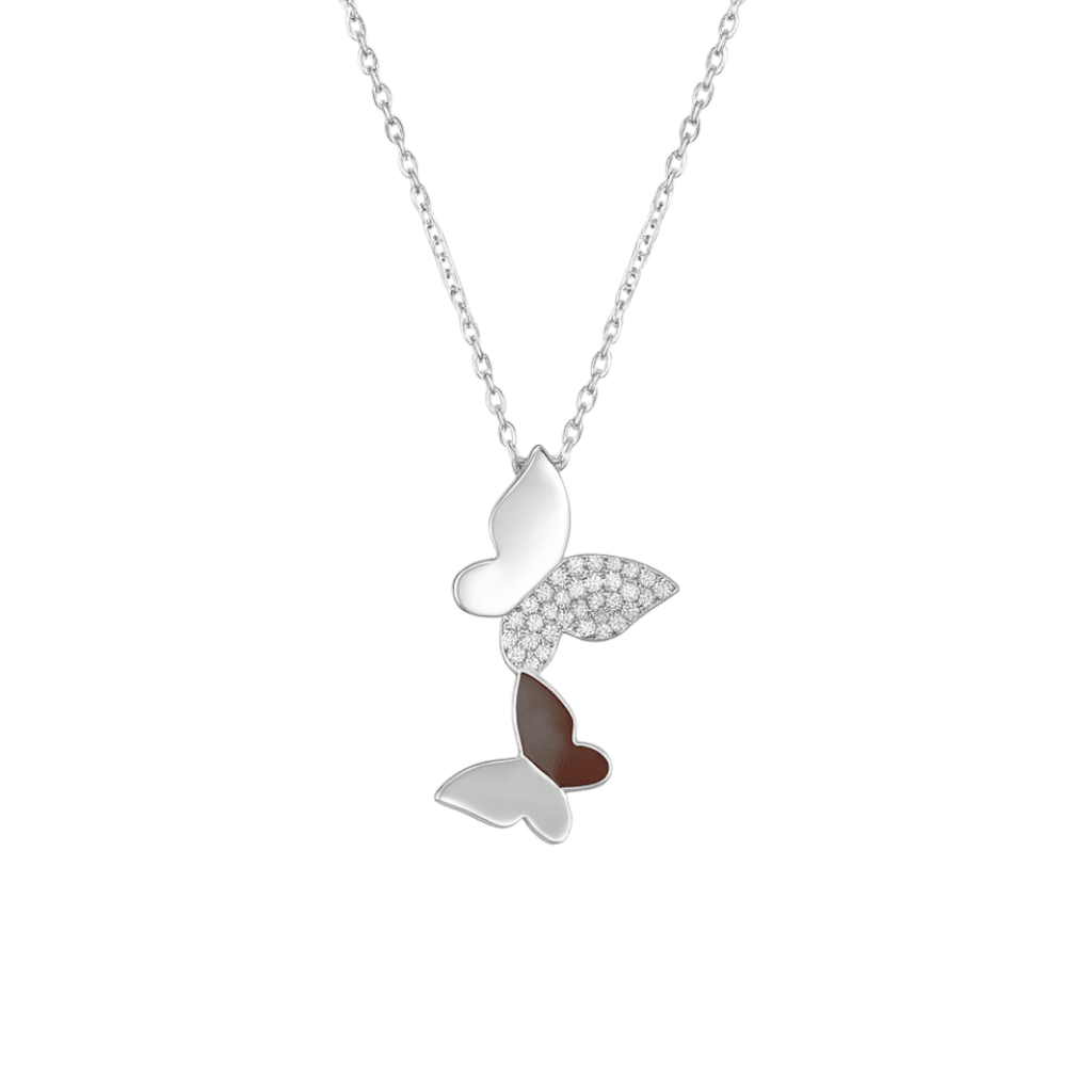 Papillion | Gold Plated Butterfly Necklace - Bara Boheme