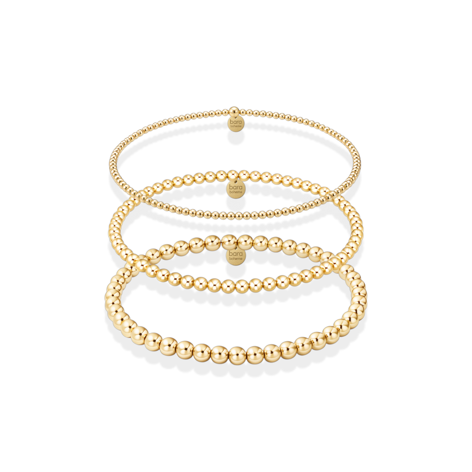 Paris | Gold Filled Beaded Bracelet Stack