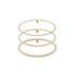 Paris Beaded Bracelet Trio Stack - Bara Boheme
