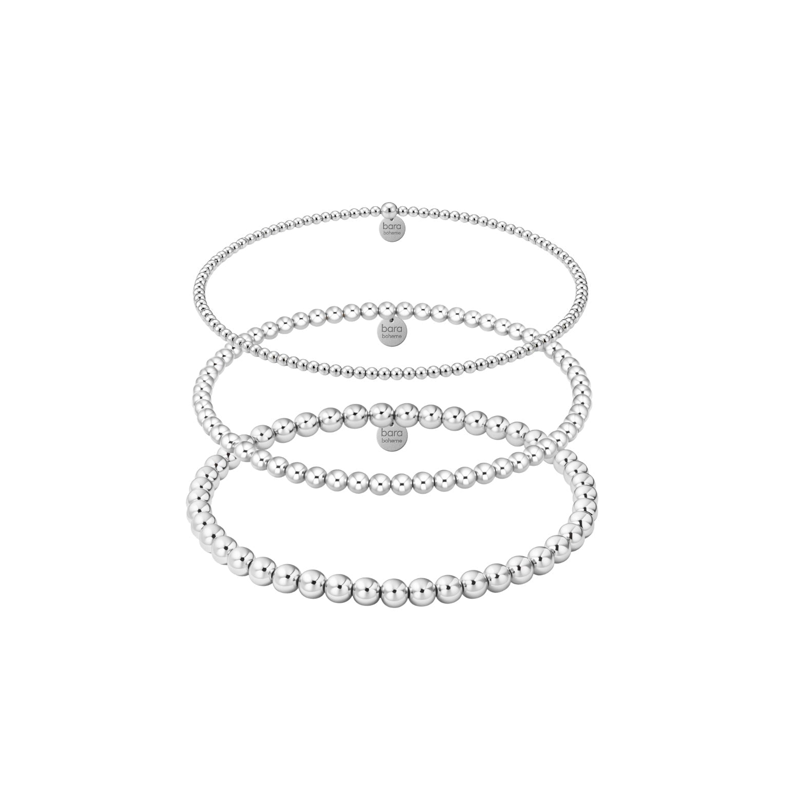 Paris Beaded Bracelet Trio Stack - Bara Boheme