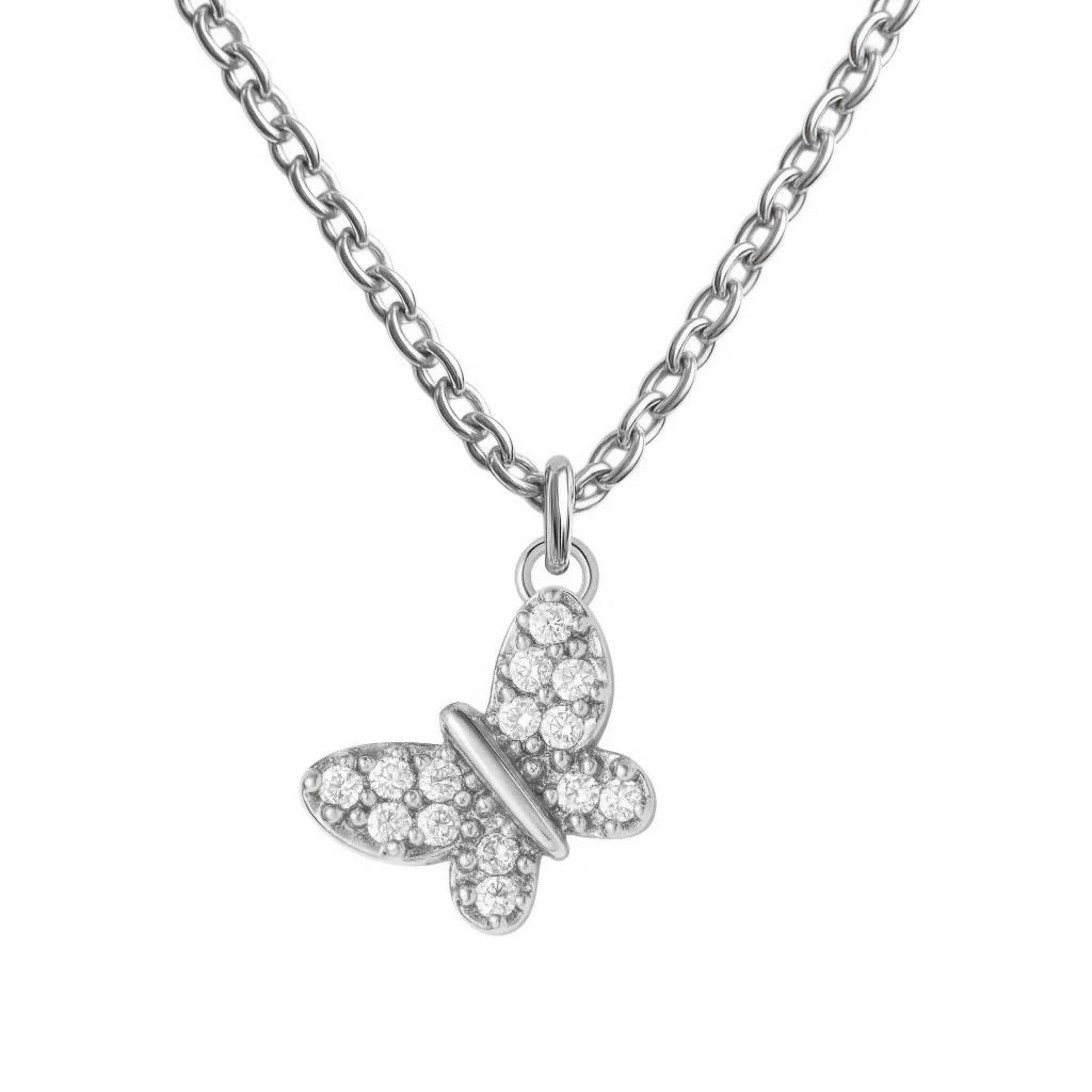 Pave Butterfly | Elite Chain Necklace - Bara Boheme