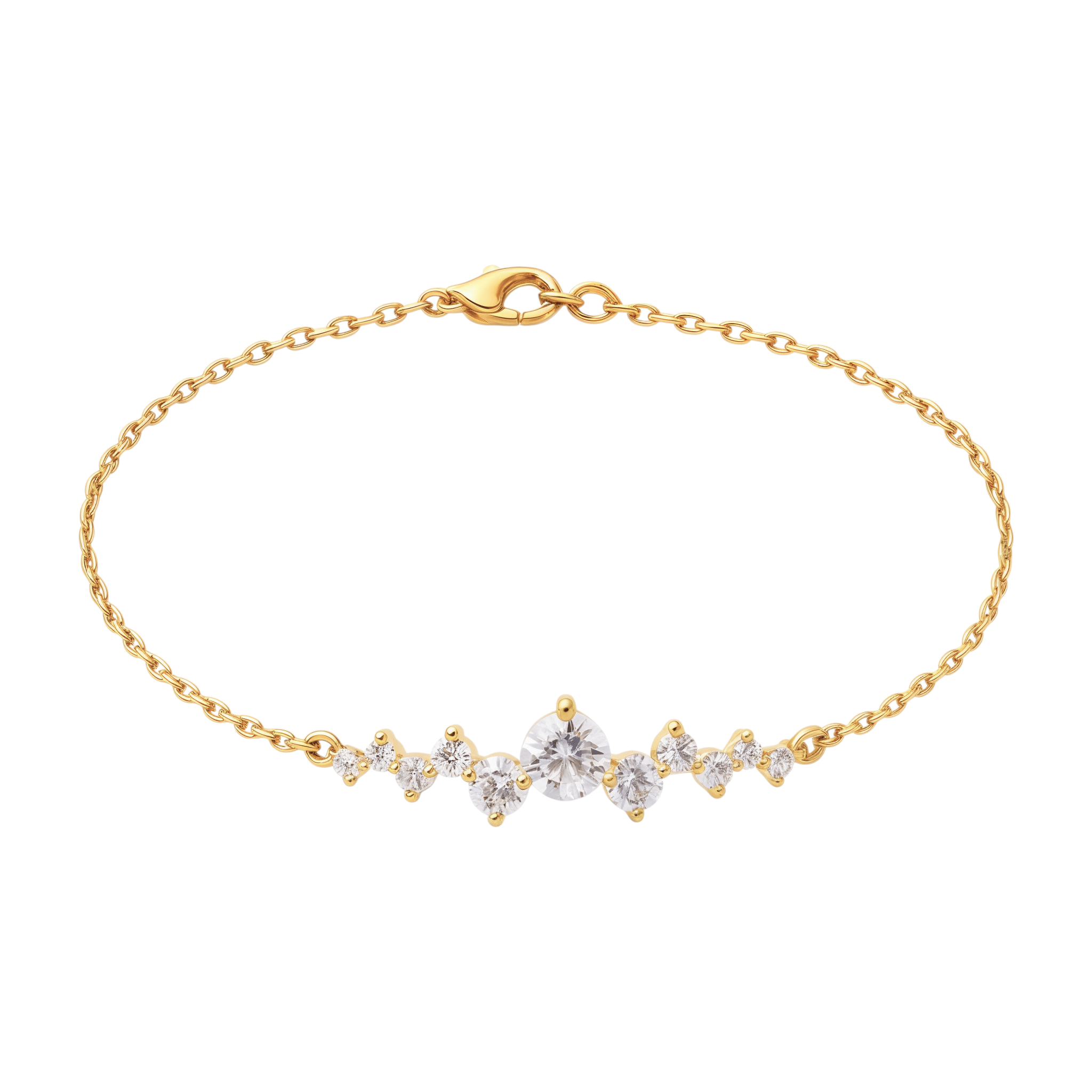 Pave Zigzag | Gold Plated Bracelet - Bara Boheme