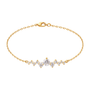 Pave Zigzag | Gold Plated Bracelet - Bara Boheme
