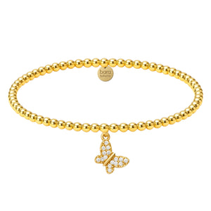pave butterfly bead bracelet