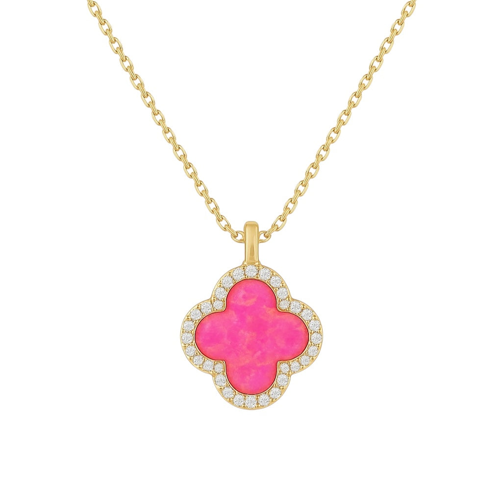 Clover | Small Pave Necklace