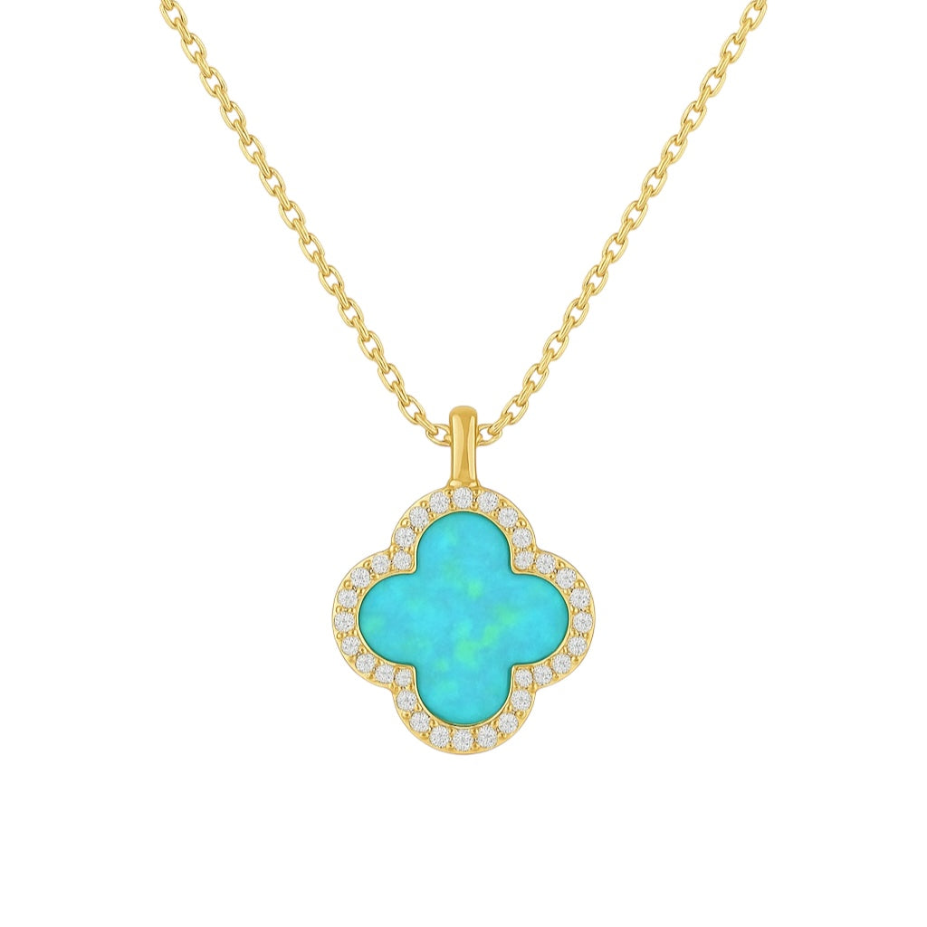 Clover | Small Pave Necklace