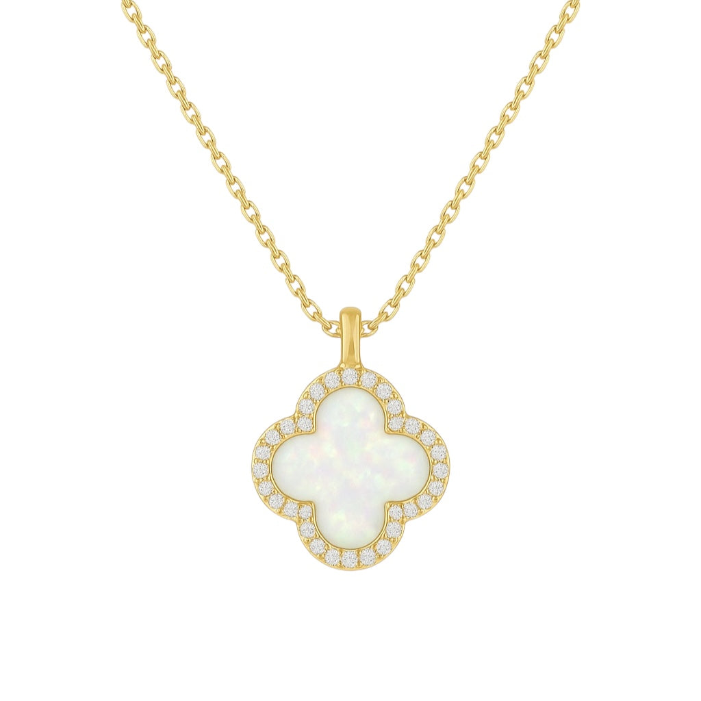 Clover | Small Pave Necklace
