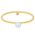 Peace Sign Opal Beaded Bracelet - Bara Boheme