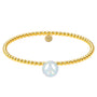 Peace Sign Opal Beaded Bracelet - Bara Boheme