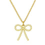 Pearl Bow | Elite Chain Necklace - Bara Boheme