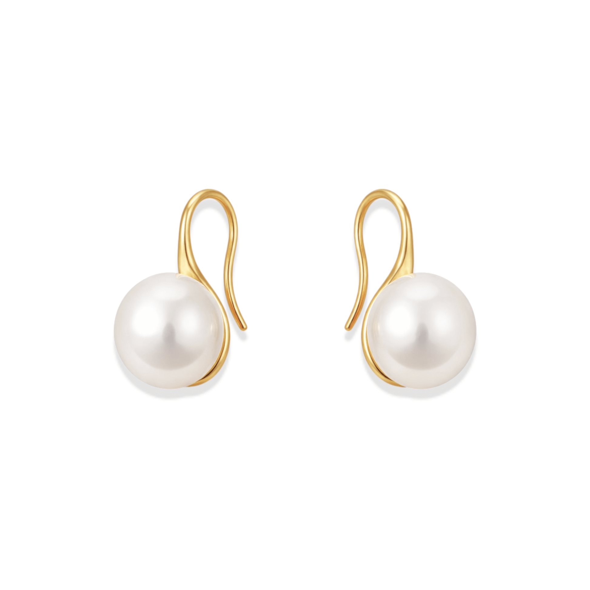 Pearl | Gold Drop Earrings - Bara Boheme