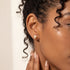 Pearl Stud Earrings with Bar - Bara Boheme