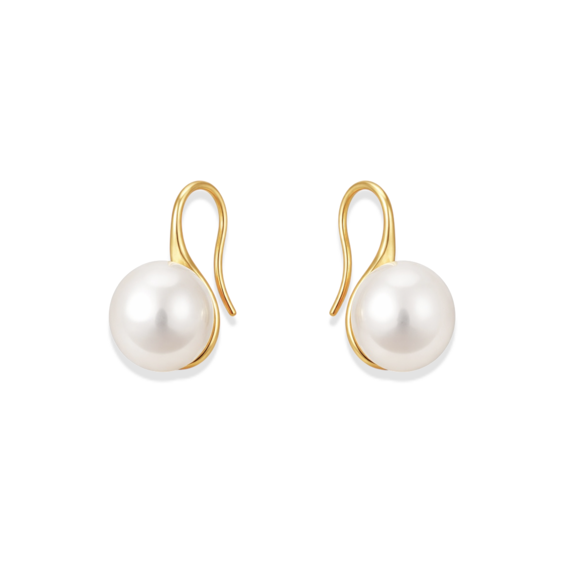 Pearl | Gold Drop Earrings