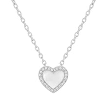 Pearly | Pave Heart Necklace