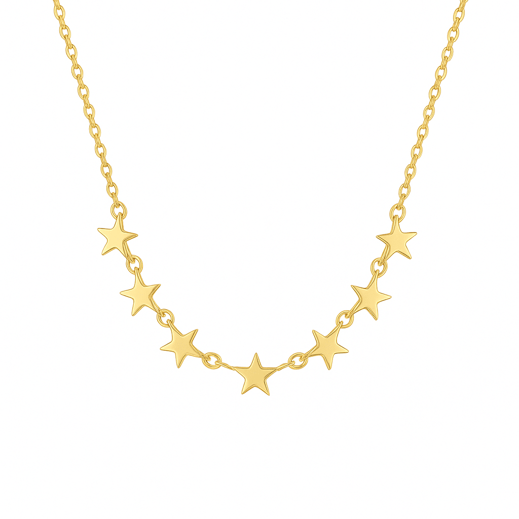 Pegasus | Gold Plated Star Necklace - Bara Boheme