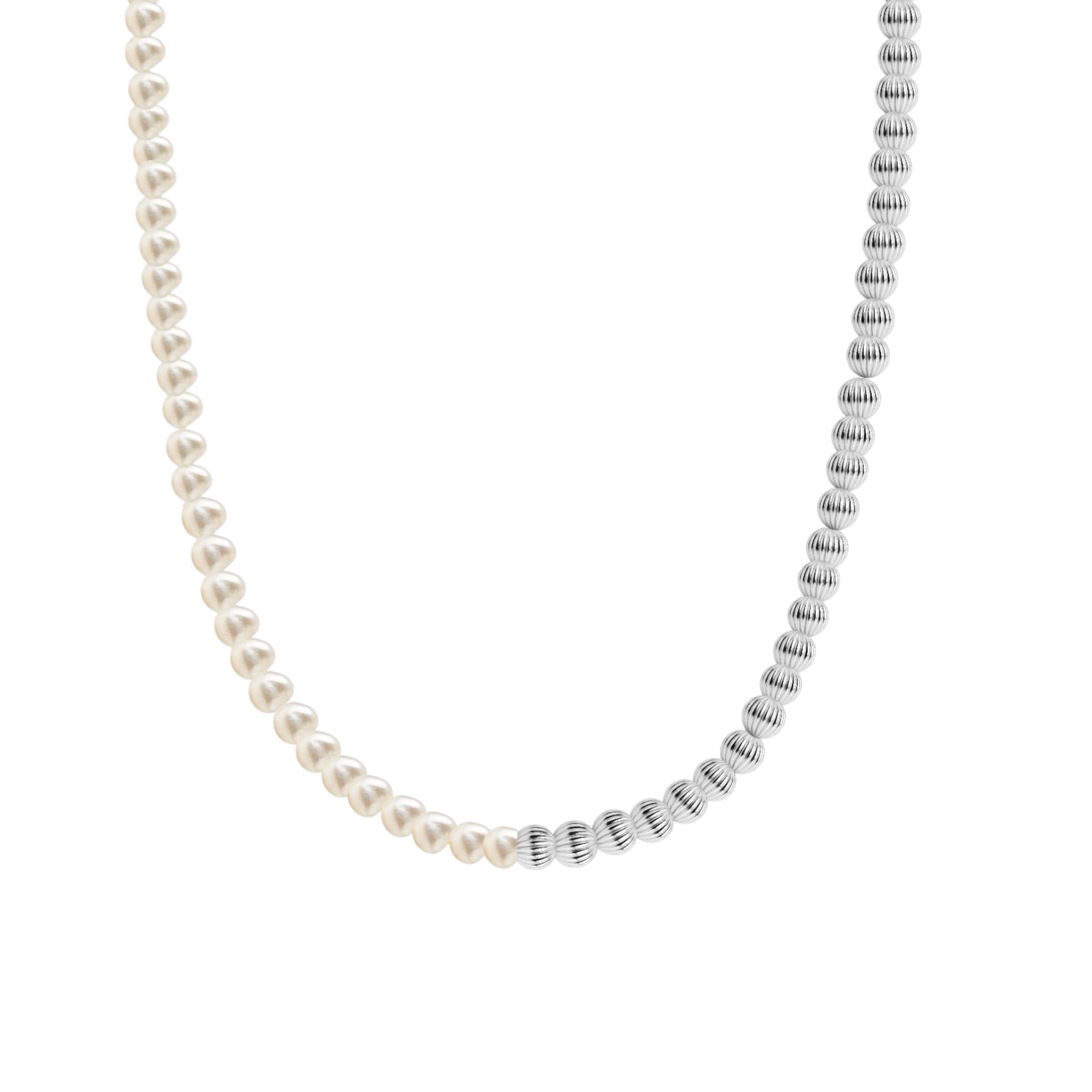 Penelope | Gold Filled Beaded Necklace with Pearls - Bara Boheme