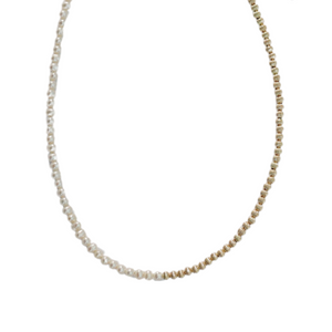 "PENELOPE" 14k gold-filled & pearl beaded Choker/Necklace