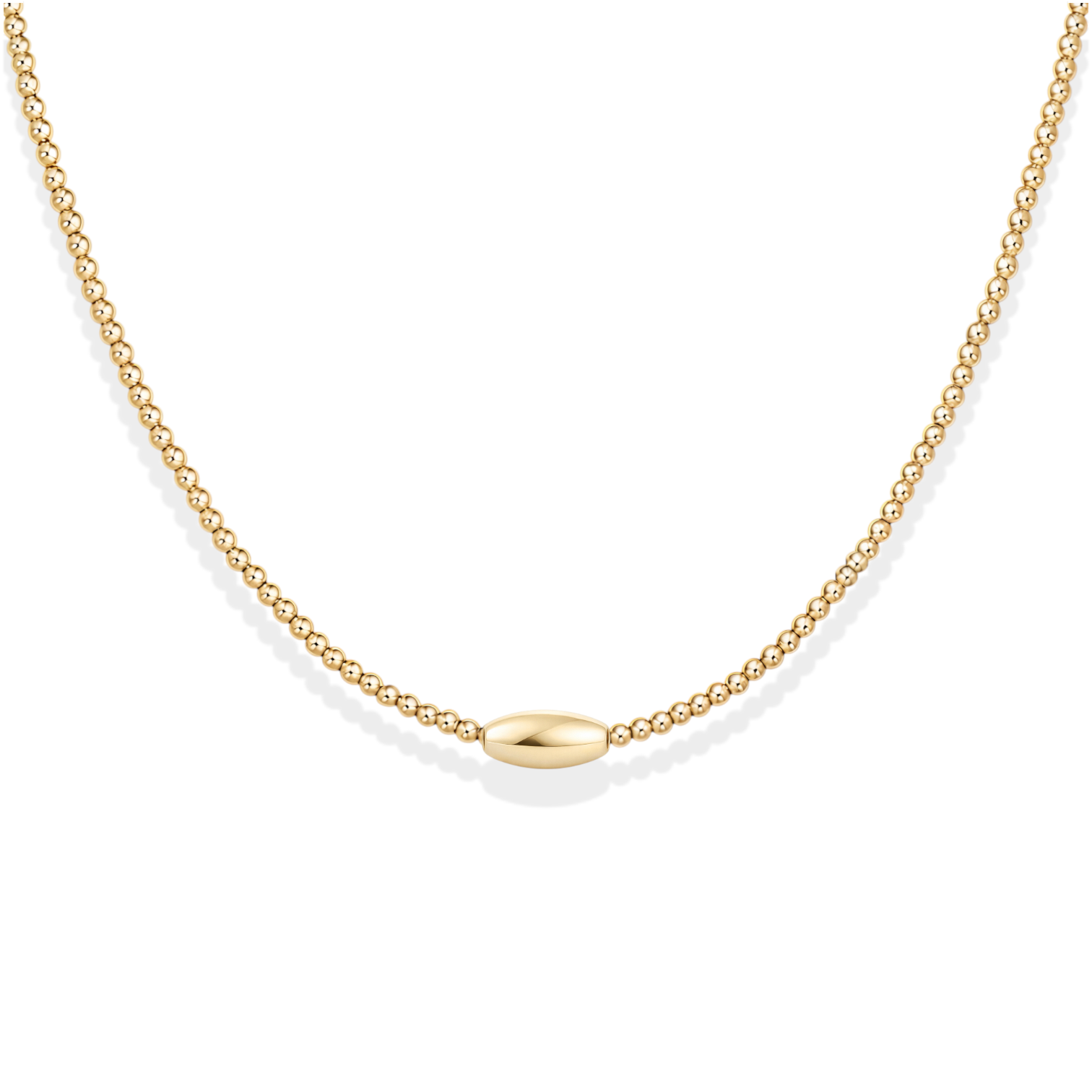 Perri | Gold Filled Beaded Necklace