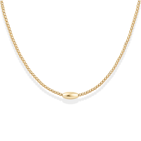 Perri | Gold Filled Beaded Necklace