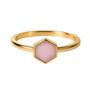 Pink Druzy | SPS Hexagon Ring - Bara Boheme