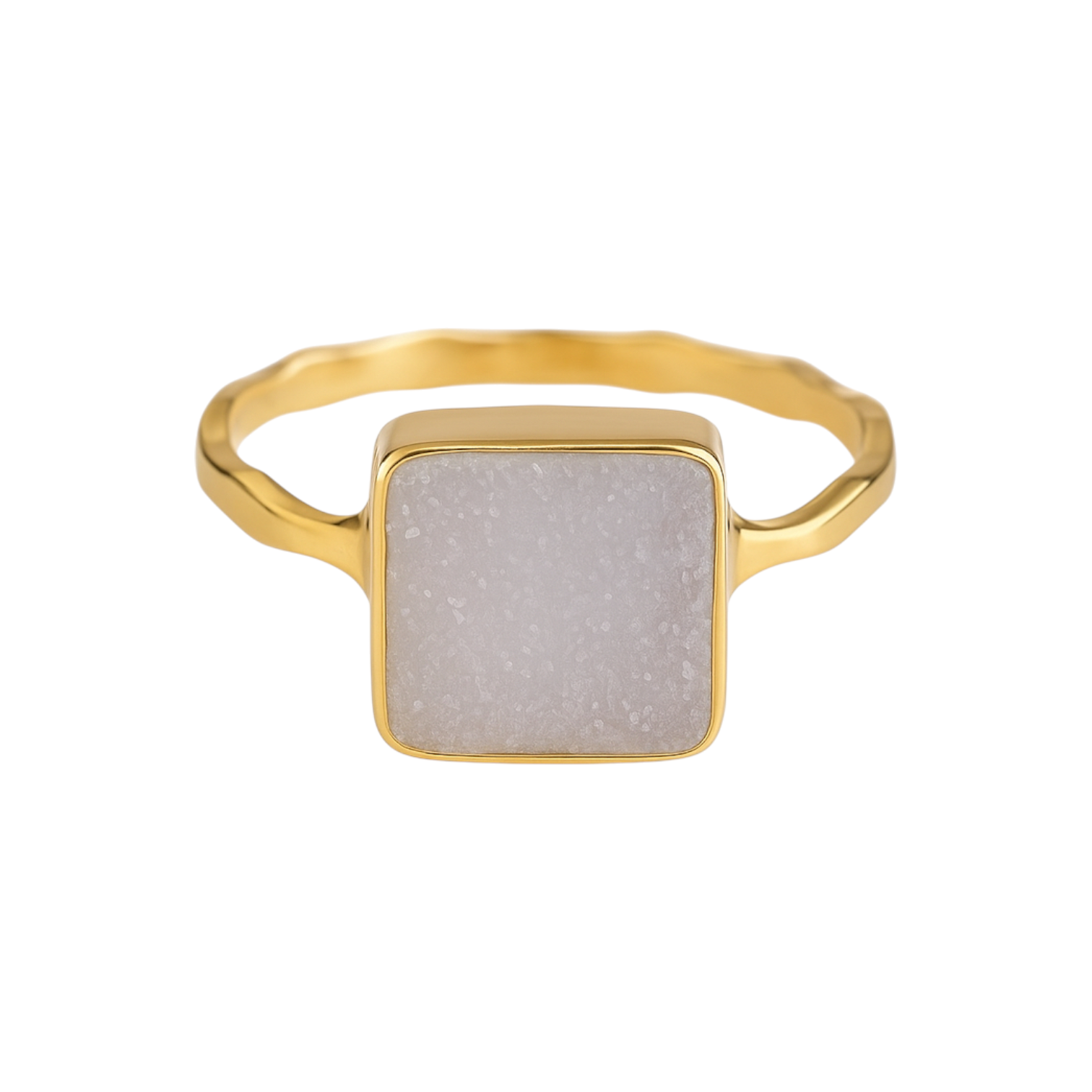 Pink Druzy | Bezel Ring