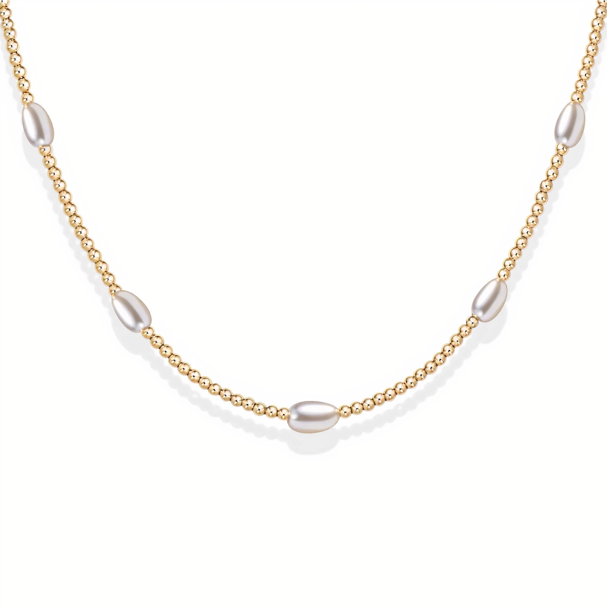 Piper Pearl Beaded Necklace - Bara Boheme