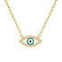 Pluto | Pave Evil Eye Necklace - Bara Boheme