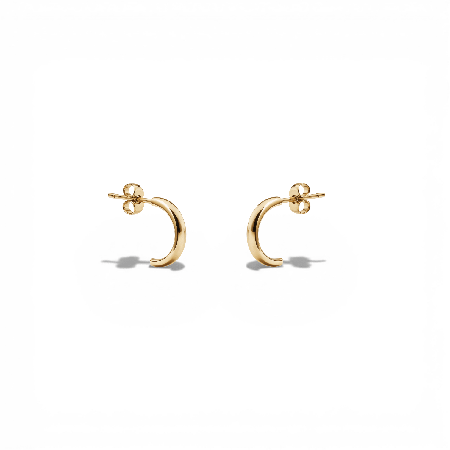 Poise | Solid Gold Hoop Earrings - Bara Boheme