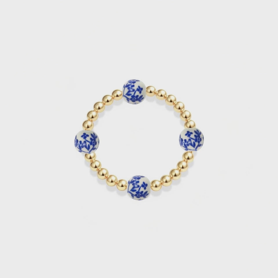 Orchid | Beaded Stretchy Ring